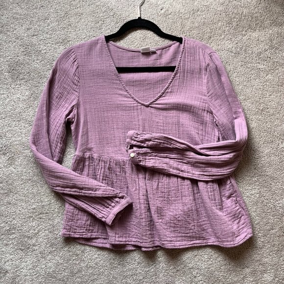 Gap Flowy Long sleeve Top - Picture 1 of 9